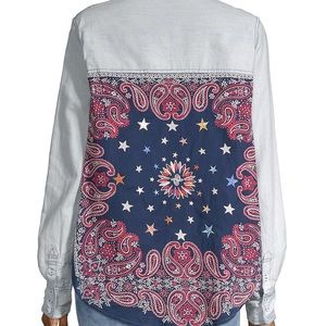 Free People Bandana Bandit Button-Down Shirt